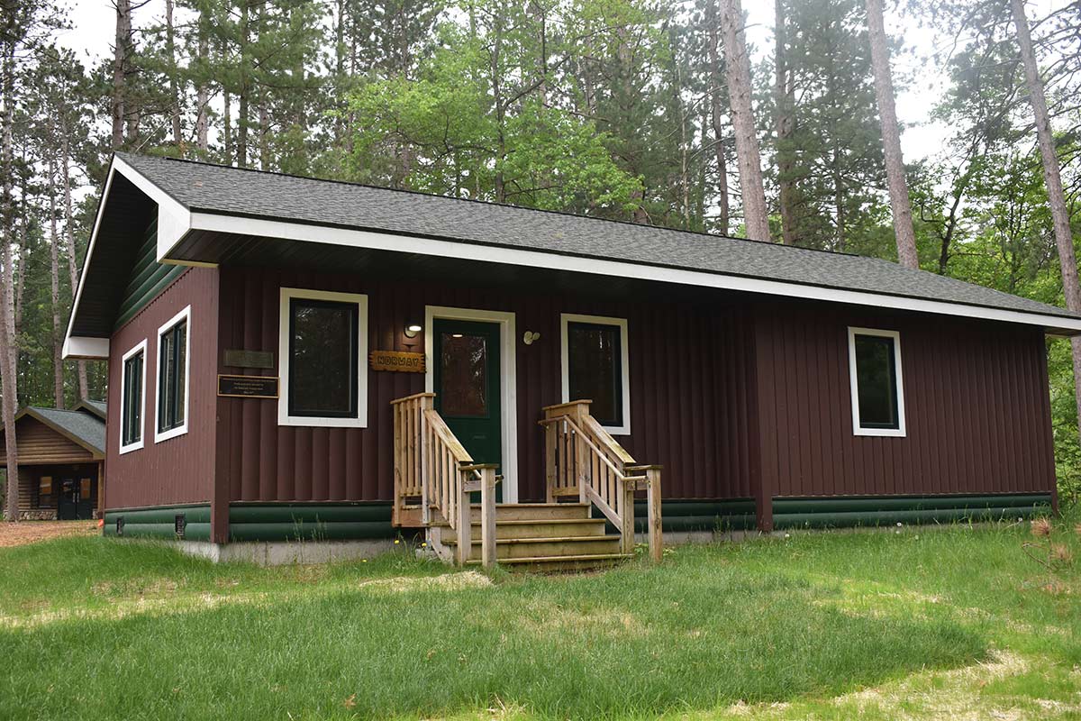 camper cabin view from outside