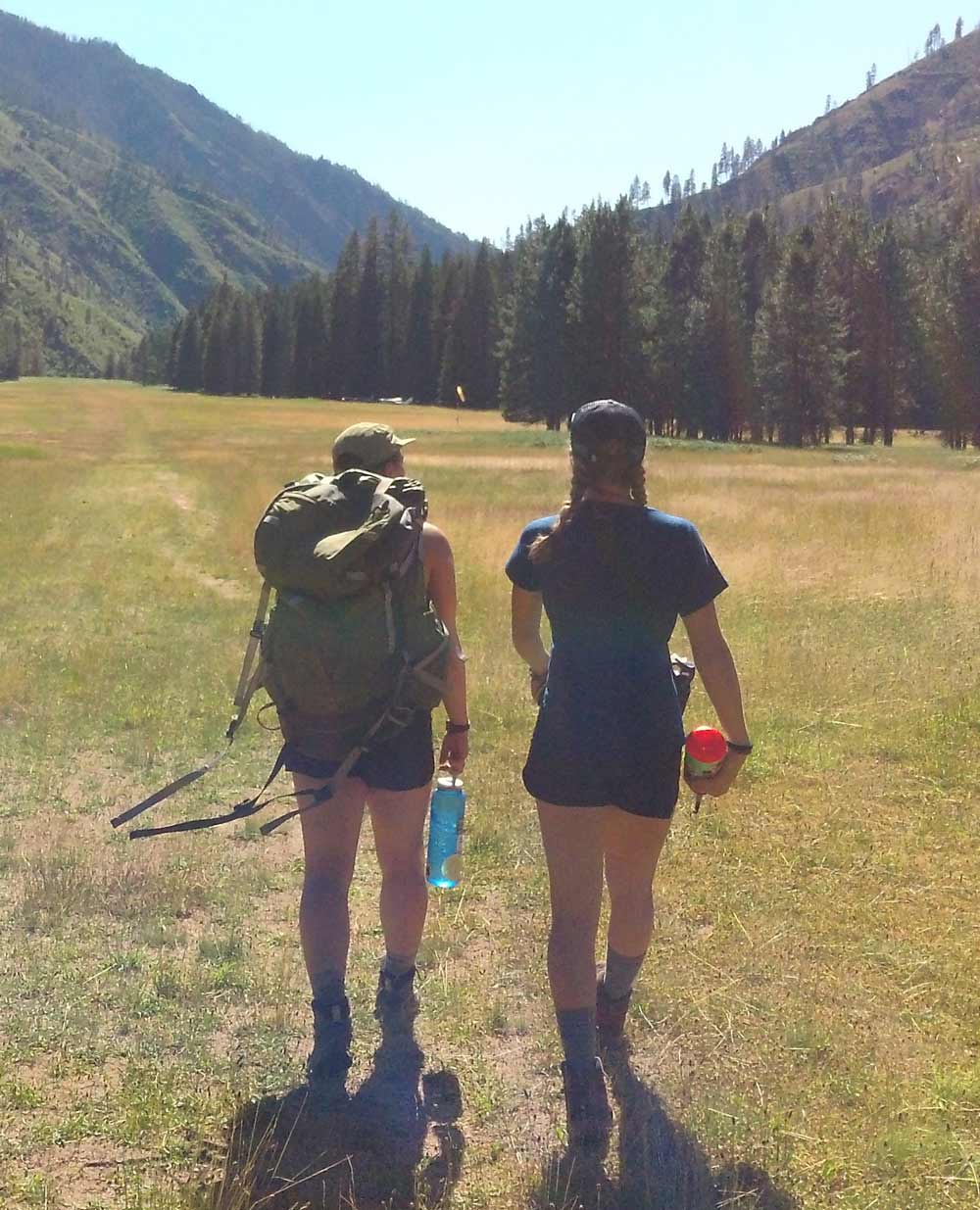 hikers on outpost trip