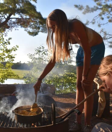 Cooking on trail