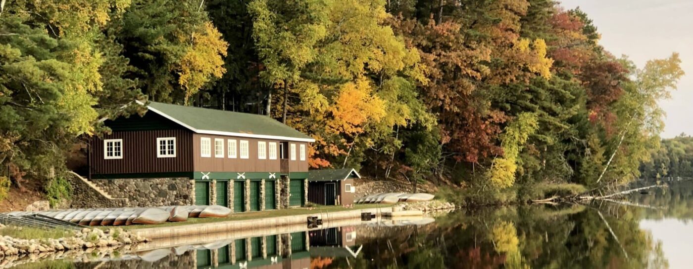 Fall Boathouse Reflections