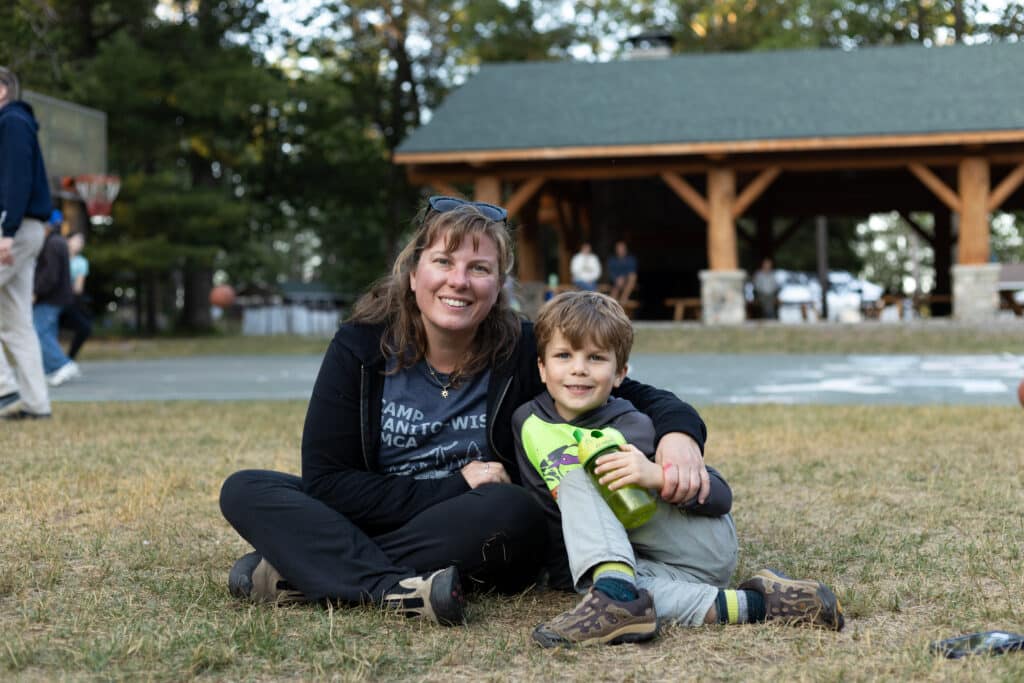 Mother son bonding at Family Camp