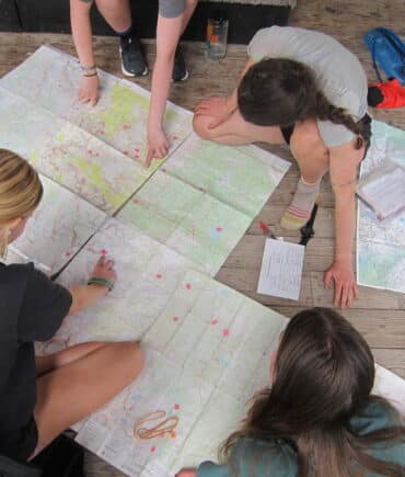 Reading maps - preparing for trail