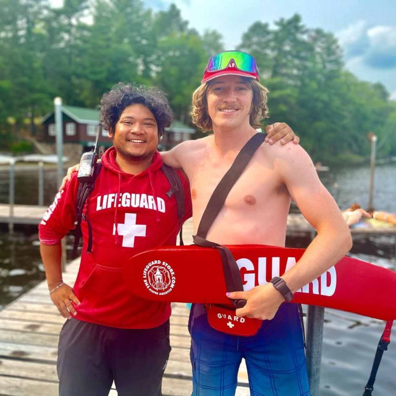 camp lifeguards on duty